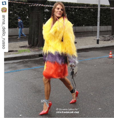 Repost Anna Dello Russo MFW - GioFashionPoint - Giovanna Galleno